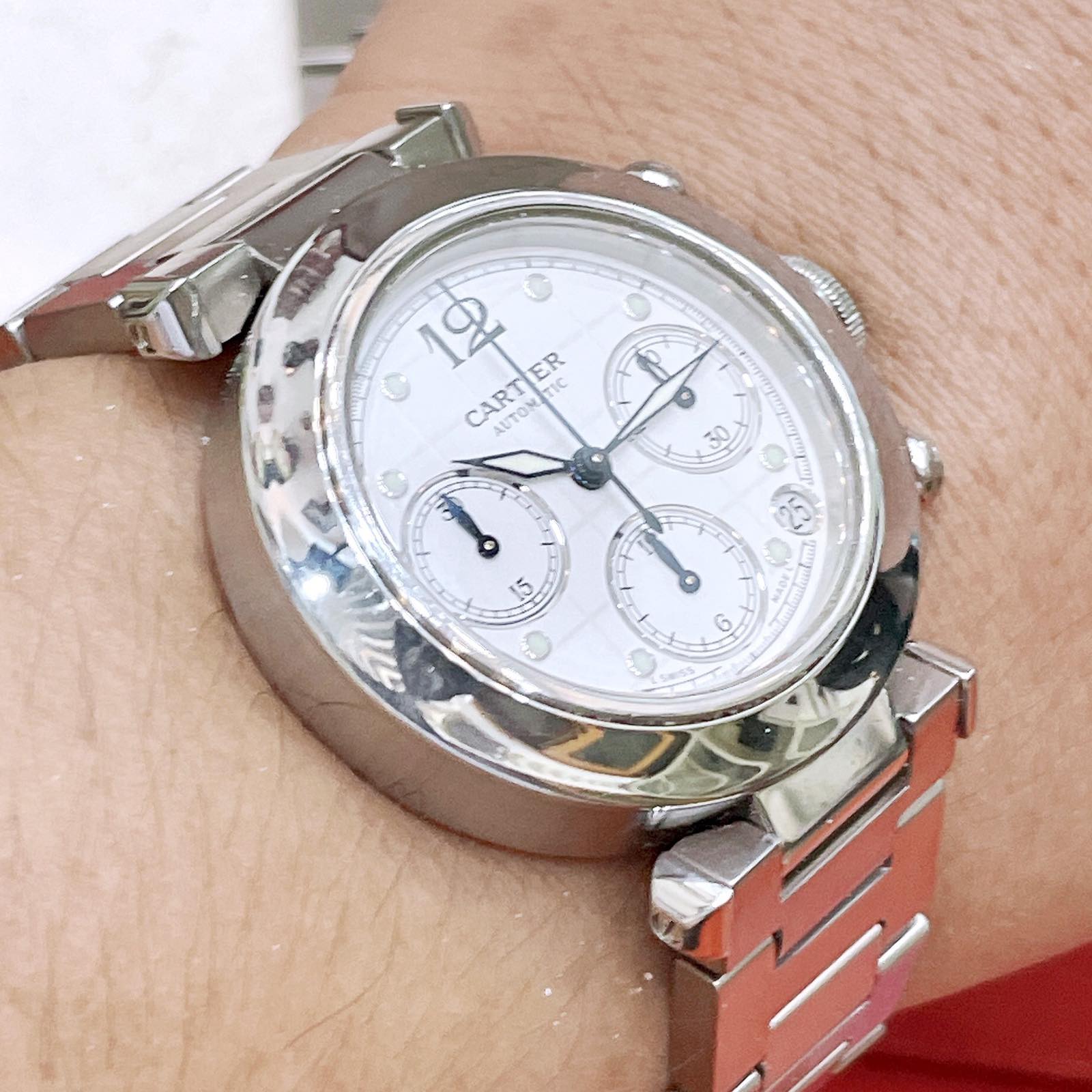 Đồng hồ Cartier Chrono Automatic zin fullbox chính hãng