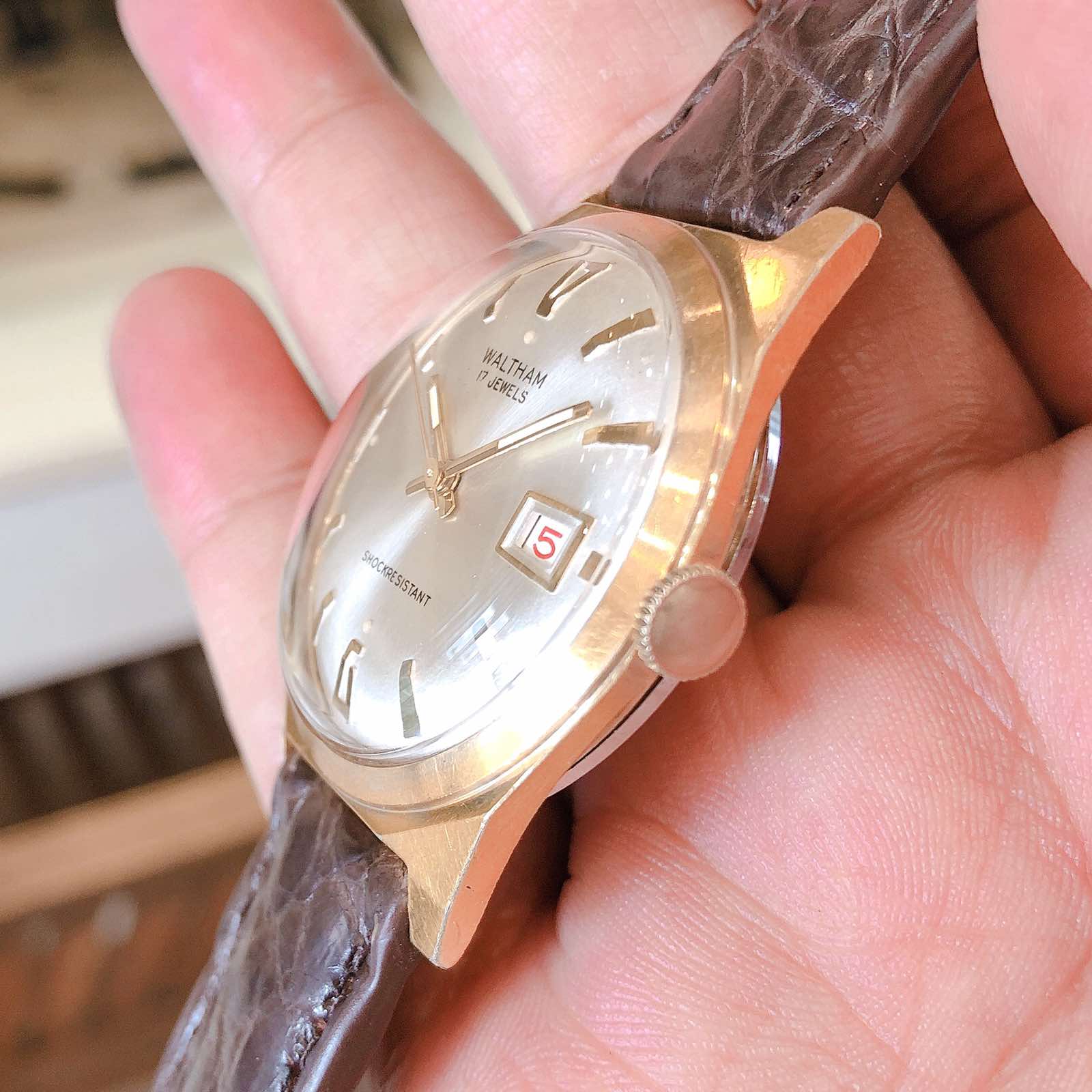 Đồng hồ cổ Waltham lacke 18k lên dây chính hãng Thụy Sĩ