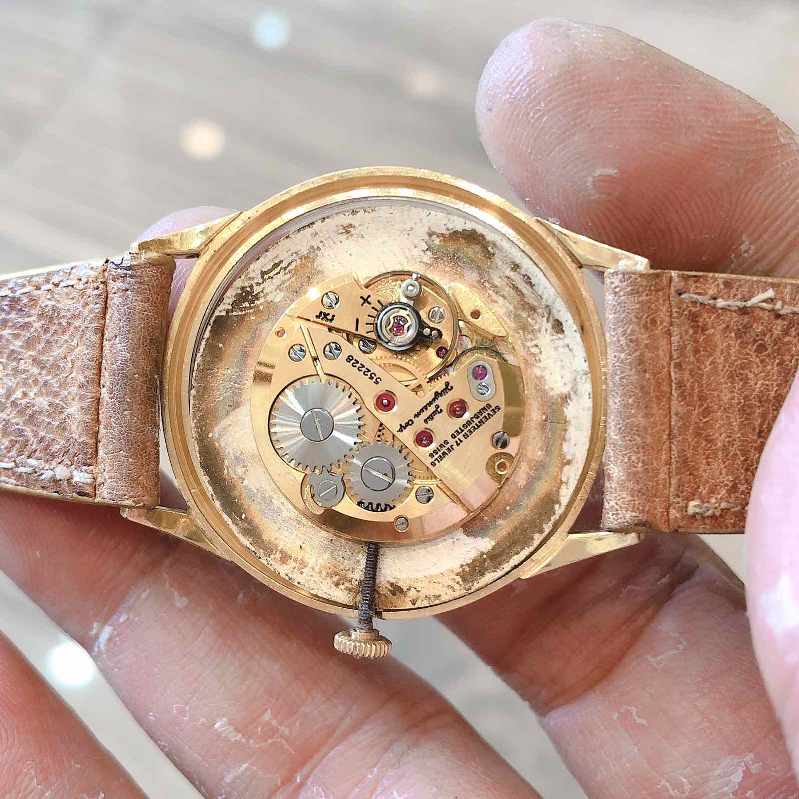 Đồng hồ cổ Jules jijenssen lên dây siêu mỏng vàng đúc 18k đặc nguyên khối chính hãng Thuỵ Sĩ