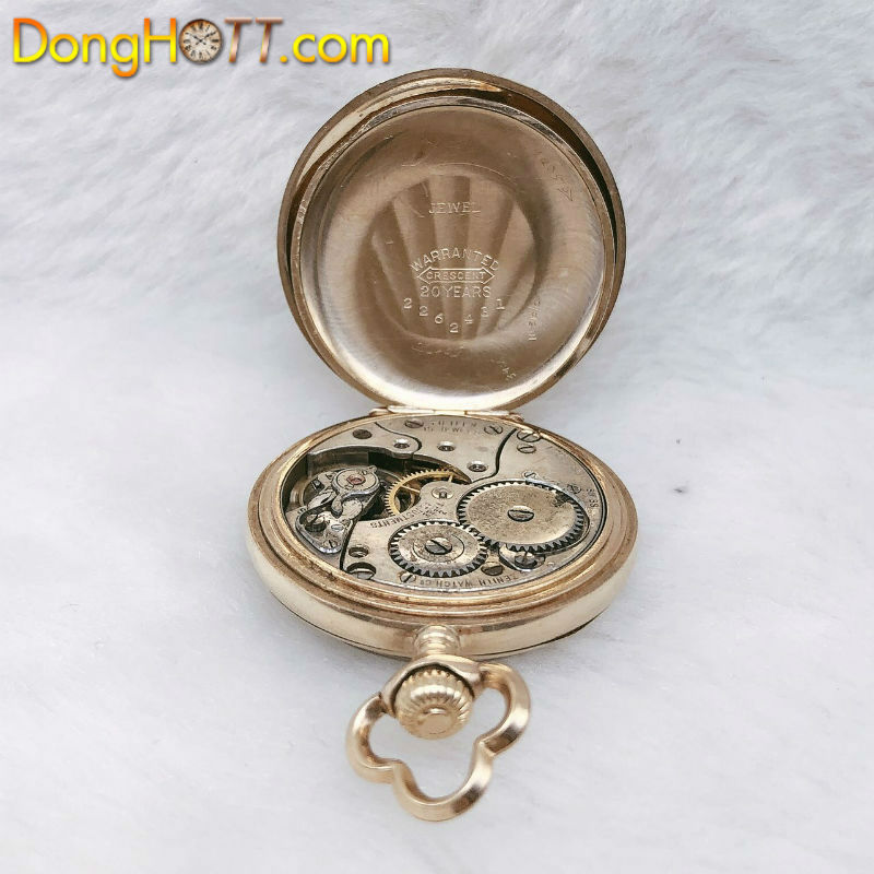 Đồng hồ cổ quả quýt ZENITH vàng đúc 10k chính hãng Thuỵ Sĩ