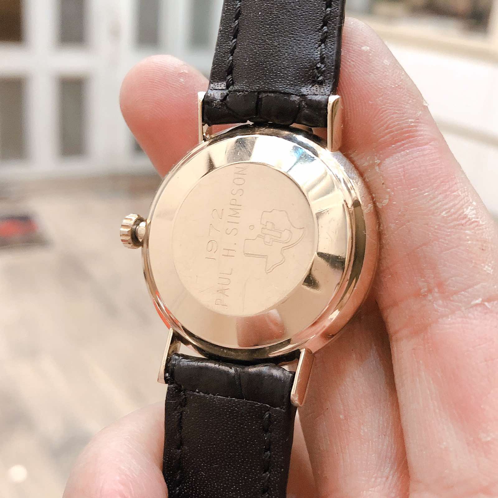 Đồng hồ cổ Omega seamaster automatic bọc vàng 14k toàn thân chính hãng Thuỵ Sĩ