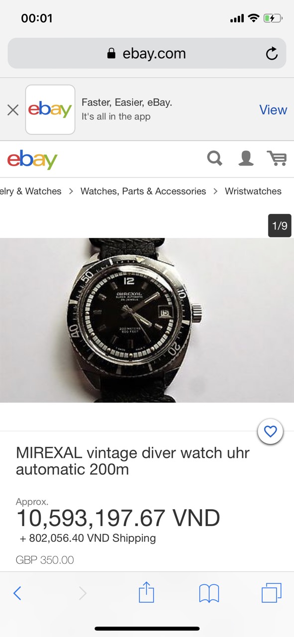 Đồng hồ Mirexal Automatic chính hãng Thuỵ Sĩ