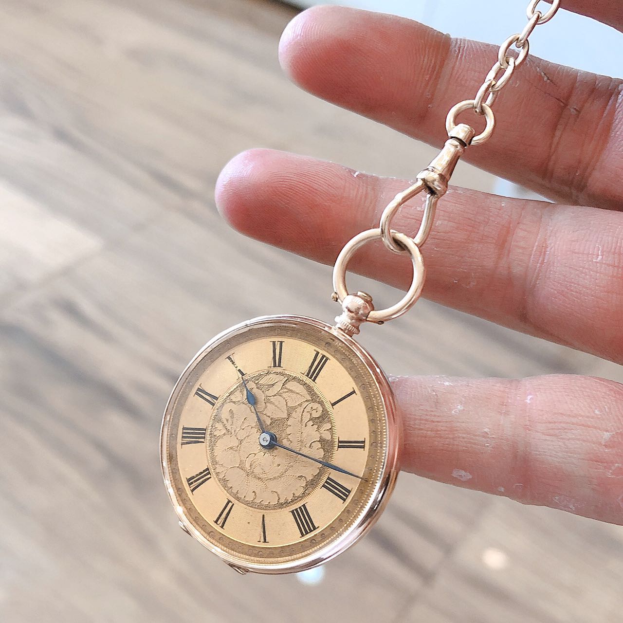 Đồng hồ cổ quả quýt siêu cổ vàng đúc nguyên khối 9k chính hãng