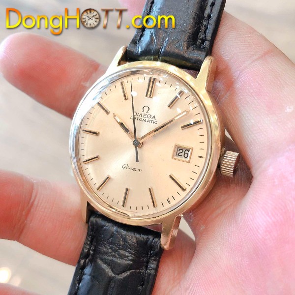 Đồng hồ cổ Omega Geneve Automatic lacke vàng 18k 20 micro chính hãng Thuỵ Sĩ
