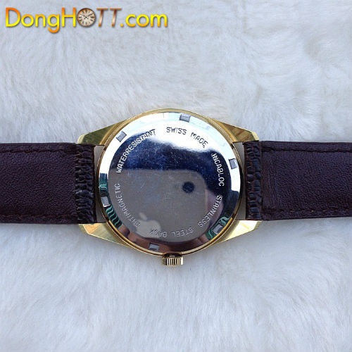 Đồng hồ cổ Ander Bouchard Thụy sĩ sản xuất 1965 vỏ lắc kê vàng 18K, size lý tưởng 34,5, máy lên dây, giá rẻ. Toàn đồng hồ cổ nhìn rất đẹp!