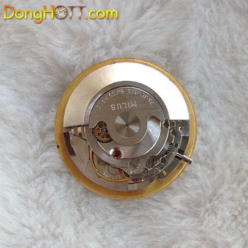 Đồng hồ cổ Bucherer size đẹp mặt tròn dành cho nam bọc vàng toàn thân Automatic