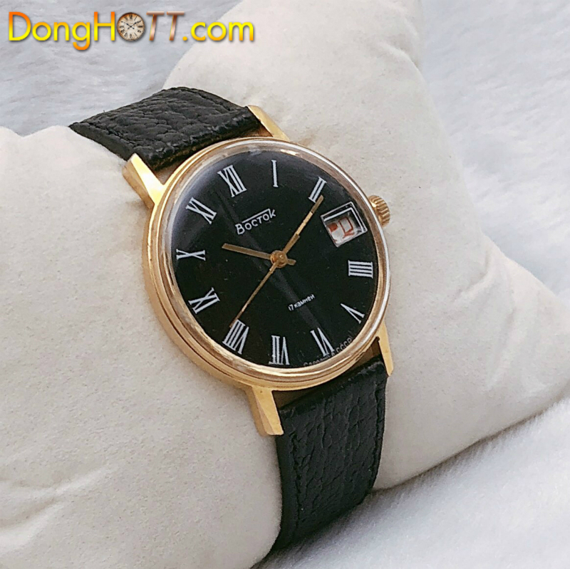 Đồng hồ cổ BOCTOK lên dây lacke vàng 18k chính hãng Liên Xô