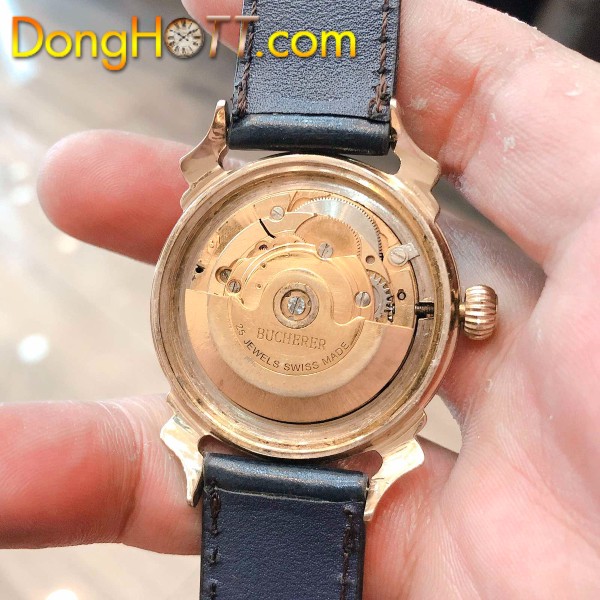 Đồng hồ cổ Bucherer automatic bọc vàng chính hãng Thuỵ Sĩ 