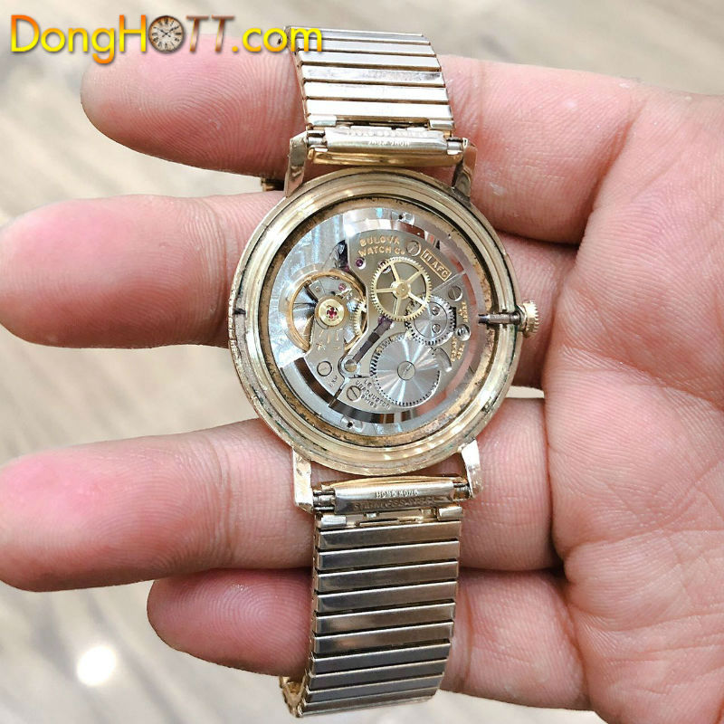 Đồng hồ cổ Bulova Lên dây siêu mỏng bọc vàng 10k RGP chính hãng thuỵ sỹ