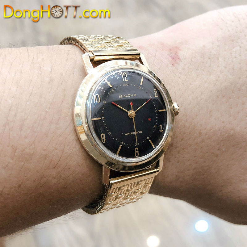 Đồng hồ cổ Bulova Lên dây siêu mỏng bọc vàng 10k RGP chính hãng thuỵ sỹ