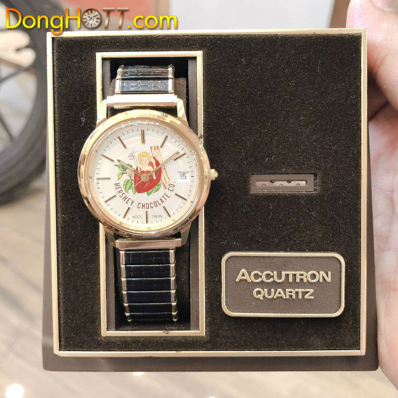 Đồng hồ Bulova Accutron lacke vàng 18k chính hãng Thuỵ Sĩ