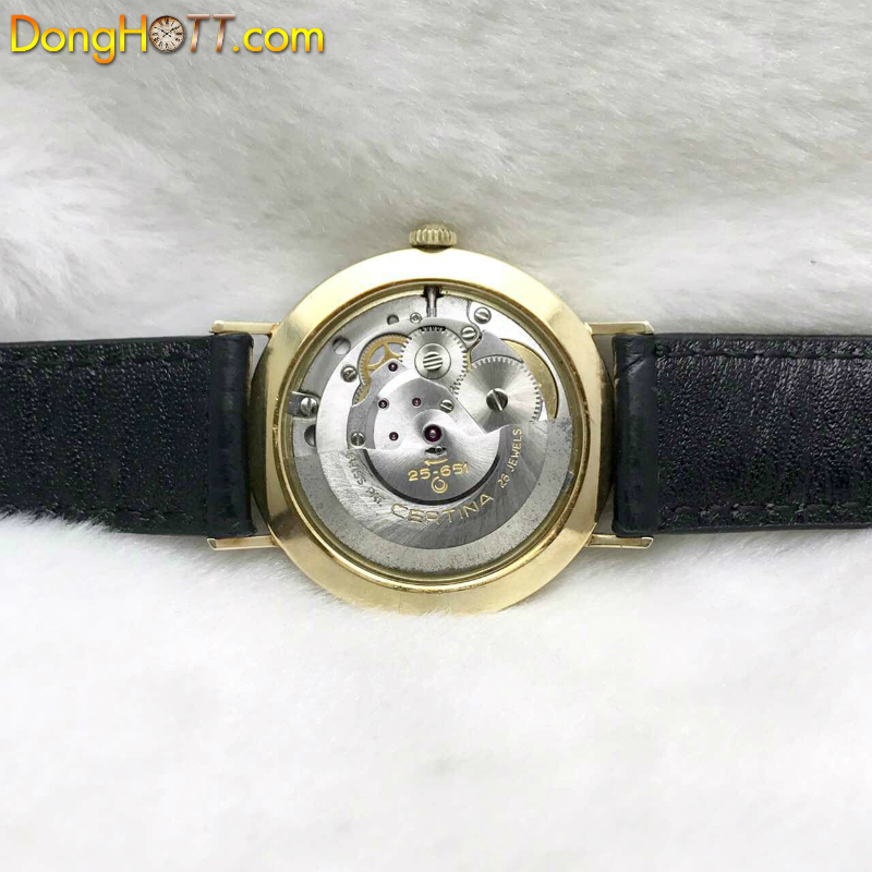 Đồng hồ cổ Certina Automatic vàng đúc 14k thương hiệu thế giới chính hãng Thuỵ Sĩ 