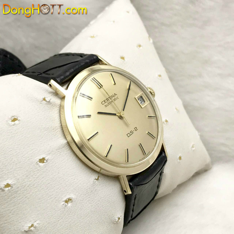 Đồng hồ cổ Certina Automatic vàng đúc 14k thương hiệu thế giới chính hãng Thuỵ Sĩ 