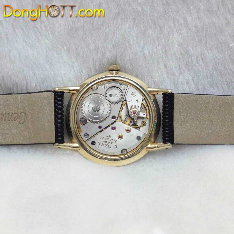 Đồng hồ cổ CITIZEN Deluxe siêu mỏng lên giây bọc vàng 14k toàn thân chính hãng Nhật