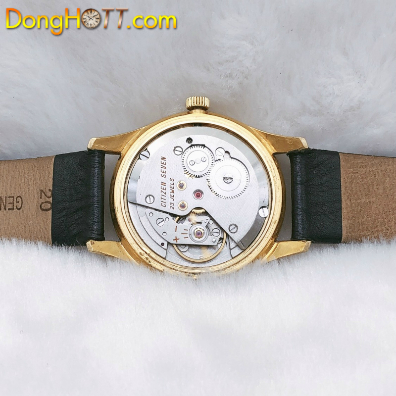 Đồng hồ cổ CITIZEN SEVEN lên dây lacke vàng 18k chính hãng Nhật 