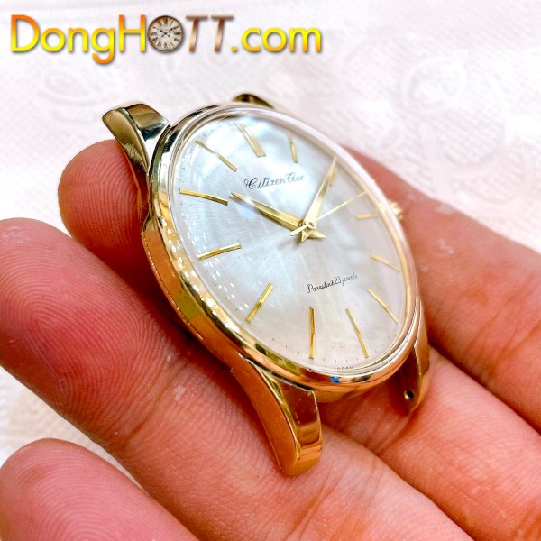 Đồng hồ cổ Citizen Tice lên dây bọc vàng 14k 80 micro chính hãng nhật bản 