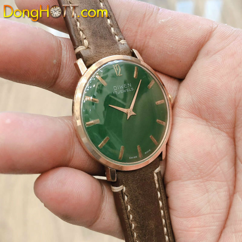 Đồng hồ cổ DEWIN lên dây lacke vàng hồng hàng sưu tầm chính hãng thuỵ sỹ