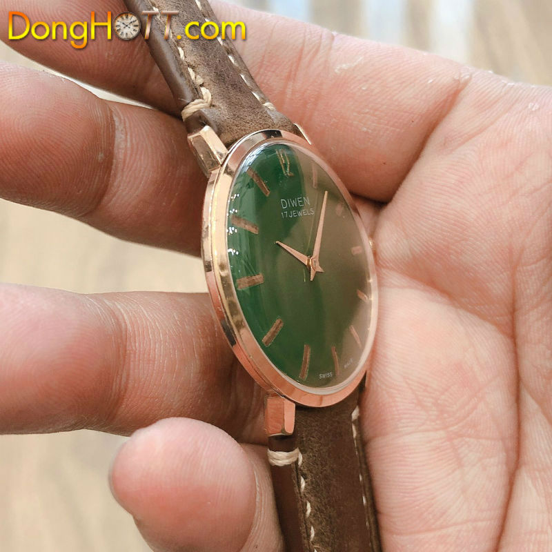 Đồng hồ cổ DEWIN lên dây lacke vàng hồng hàng sưu tầm chính hãng thuỵ sỹ