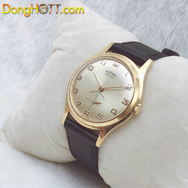 Đồng hồ cổ DOGMA Lên dây lacke vàng 18k chính hãng Thuỵ Sĩ