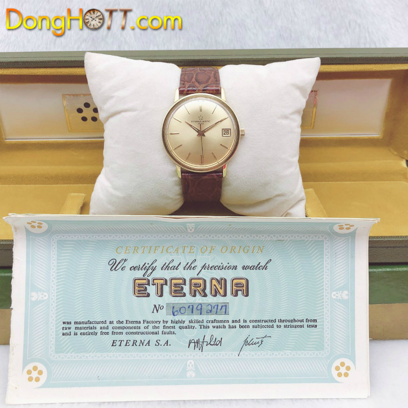 Đồng hồ cổ Eterna 3000 automatic vàng đúc 18k