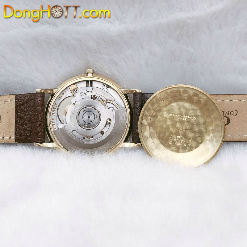 Đồng hồ cổ ETERNA MATIC siêu mỏng vàng đúc 18k nguyên khối chính hãng Thuỵ Sỹ 