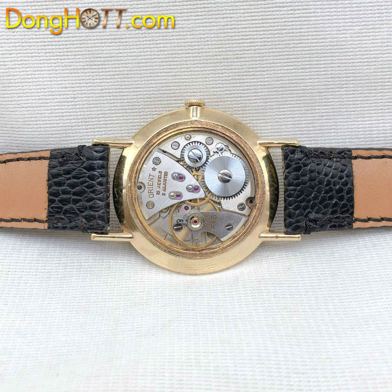 Đồng hồ cổ Grand prix Orient lên dây bọc vàng 14k goldfilled chính hãng Nhật Bản