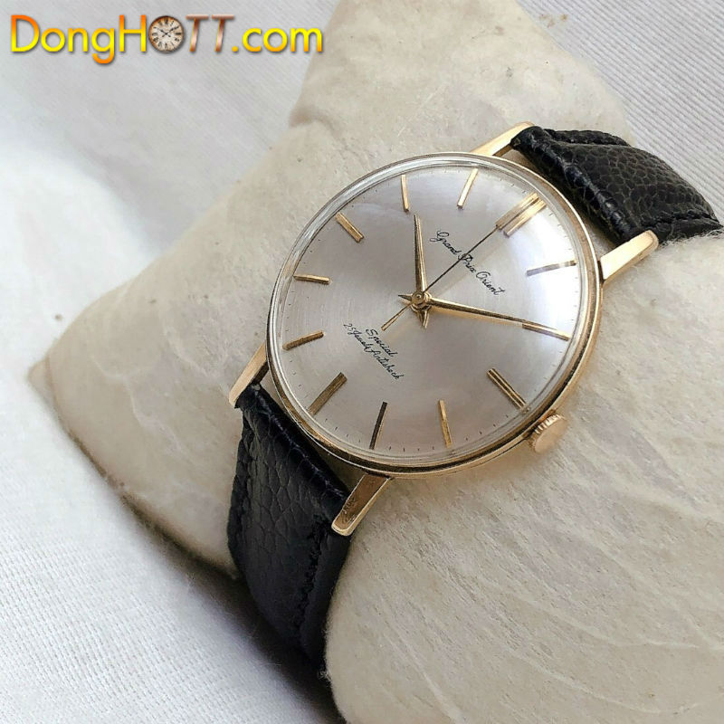 Đồng hồ cổ Grand prix Orient lên dây bọc vàng 14k goldfilled chính hãng Nhật Bản