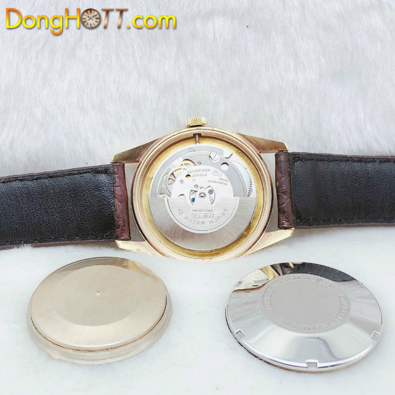 Đồng hồ cổ GRUEN Automatic lacke vàng 18k chính hãng Thuỵ Sỹ