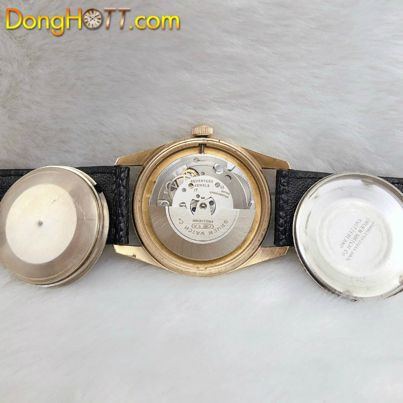 Đồng hồ cổ GRUEN Automatic lacke vàng 18k chính hãng Thuỵ Sĩ 