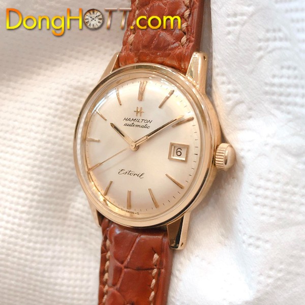 Đồng hồ cổ Hamilton Estorel Automatic lacke vàng chính hãng thuỵ sỹ