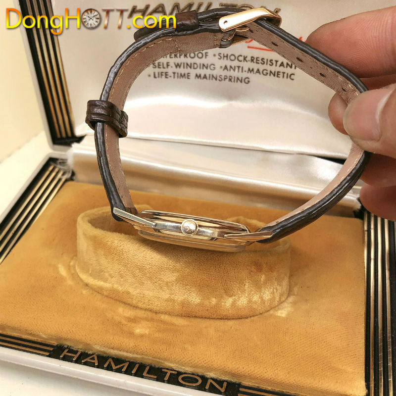 Đồng hồ cổ HAMILTON thin-0-matic vàng đúc 10k full fullbox