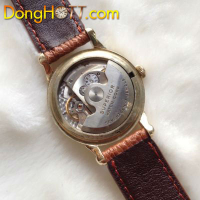 Đồng hồ cổ Hamilton Automatic bọc vàng 10K dây da dành cho Nam SX 1956
