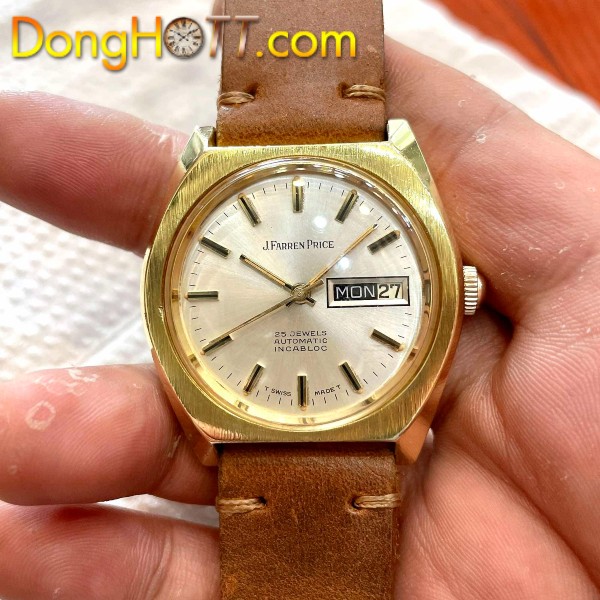 Đồng hồ cổ J.FARREN PRICE Automatic lacke vàng 18k chính hãng Thuỵ Sĩ 