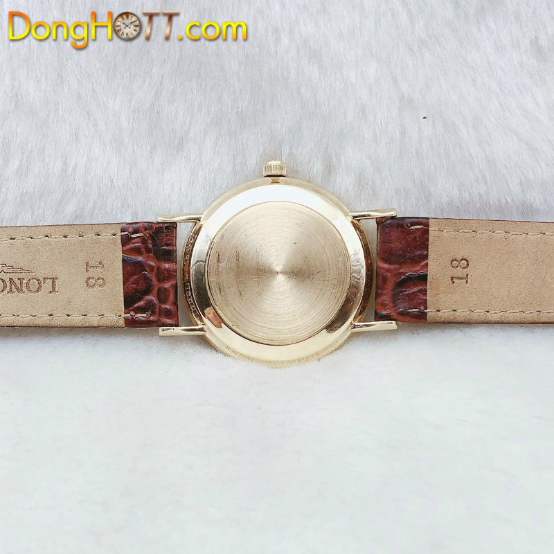 Đồng hồ cổ Longines Automatic 2 kim rưỡi vàng đúc 14k nguyên hãng Thuỵ Sĩ