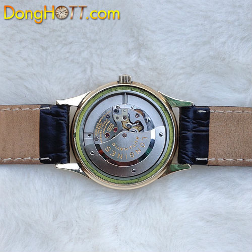 Đồng hồ cổ Longines Automatic chính hãng Thụy Sĩ sản xuất 1958 mặt bao công, 3 kim kết hợp với mặt số nổi vỏ bọc vàng 10K toàn thân rất đẹp.