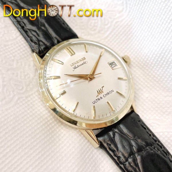 Đồng hồ cổ Longines ULTRA CHRONO automatic bọc vàng 14k chính hãng Thụy Sĩ 