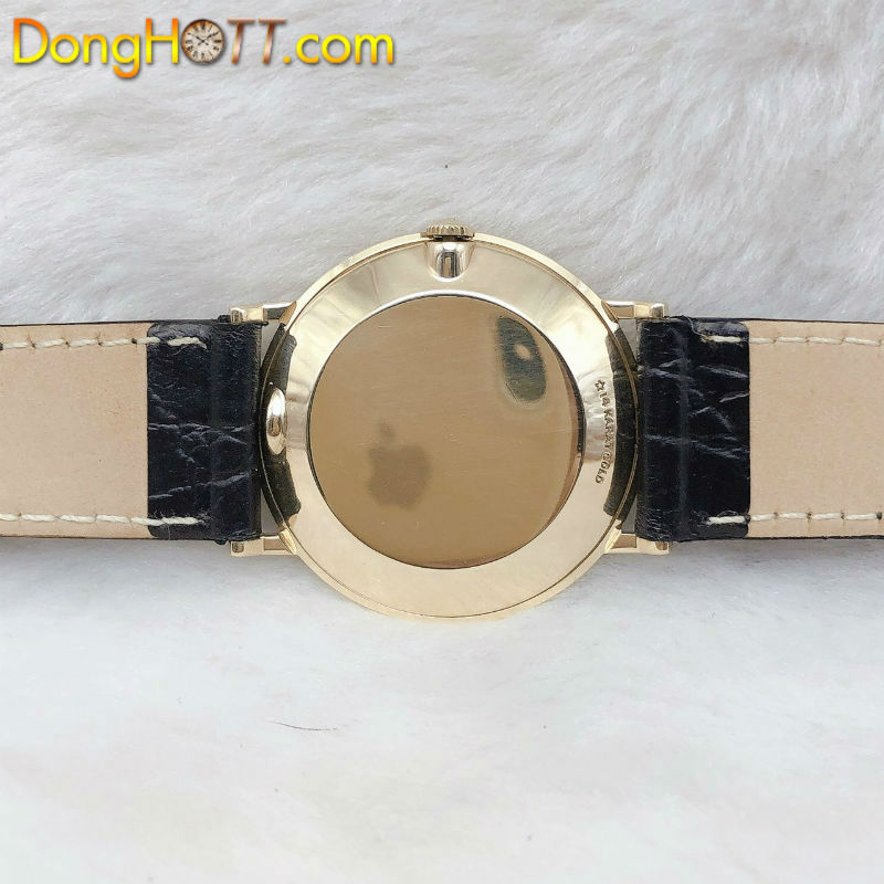 Đồng hồ cổ Longines lên dây 2 kim rưỡi vàng đúc 14k chính hãng Thuỵ Sĩ