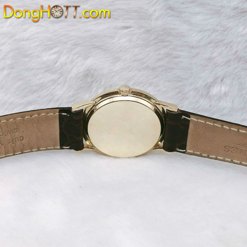 Đồng hồ cổ Longines lên dây kim rốn vàng đúc 14k chính hãng Thuỵ Sĩ