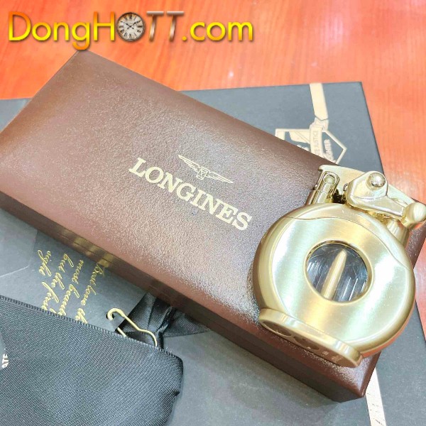 Đồng hồ Longines Nos automatic lacke vàng fullbox hộp sổ + tặng kèm bật lửa! Thụy Sĩ