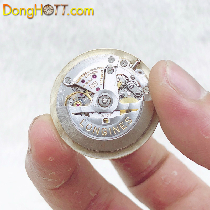Đồng hồ cổ Longines sấm sét trống đồng automatic 10k Goldfilled chính hãng Thuỵ Sĩ 