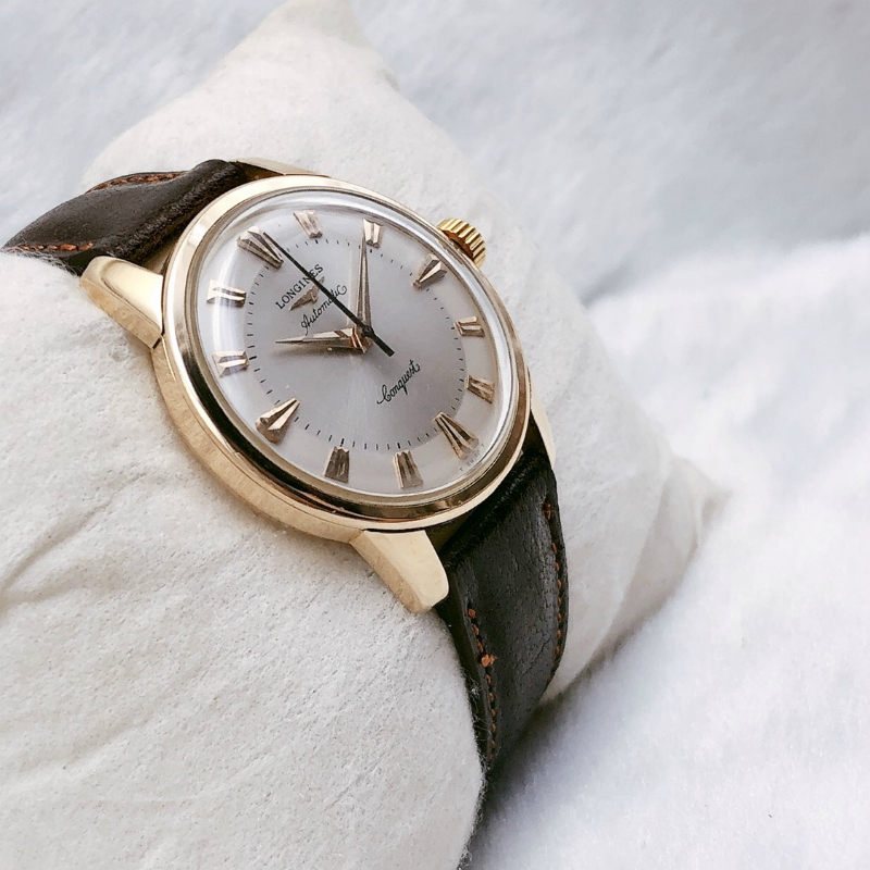 Đồng hồ cổ Longines Conquest Automatic vàng đúc 18k nguyên hãng chính hãng Thuỵ Sĩ