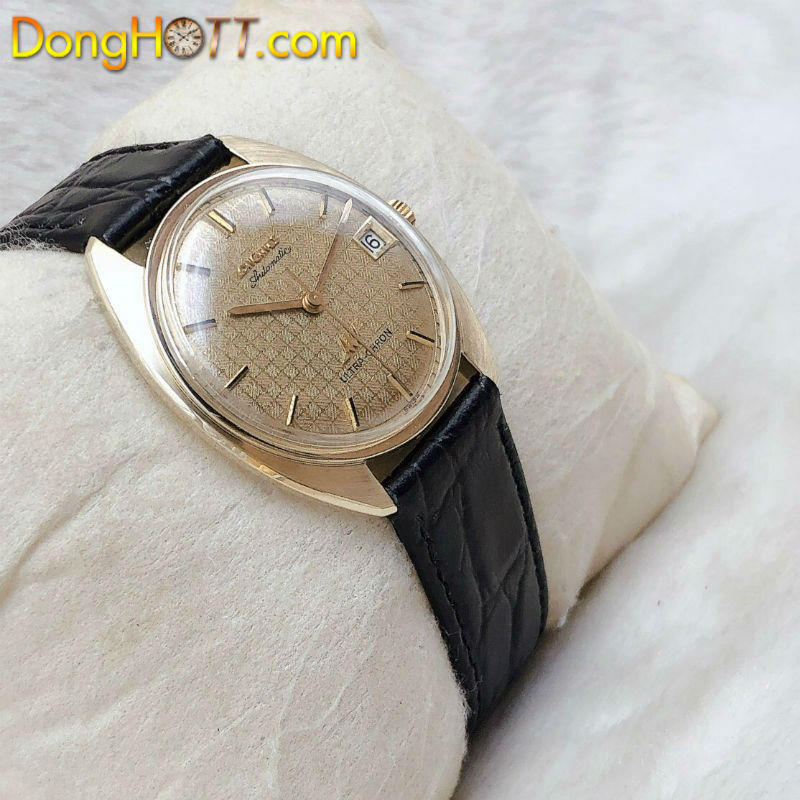 Đồng hồ cổ Longines automatic sấm sét vàng đúc đặc 14k nguyên khối chính hãng Thuỵ Sĩ 