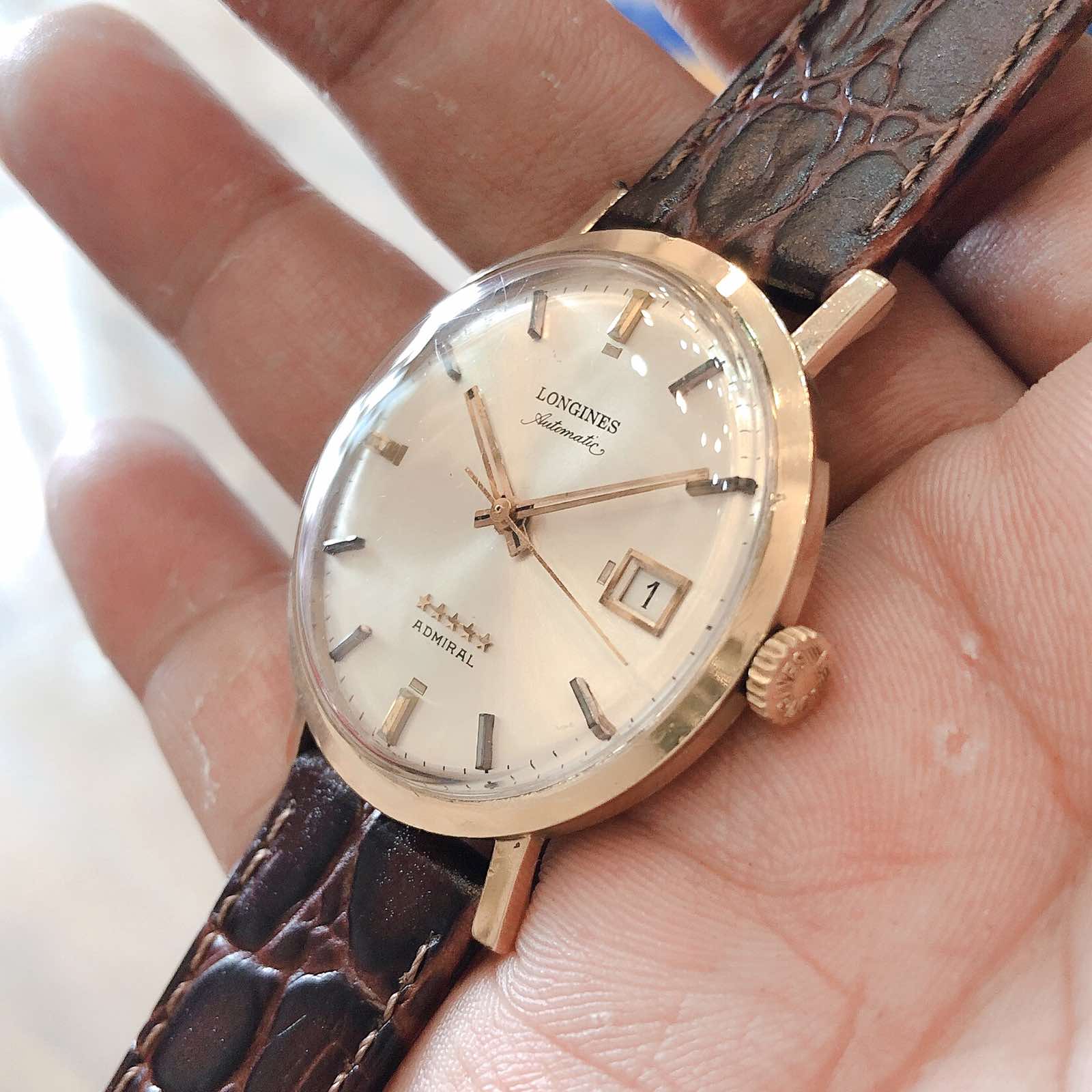 Đồng hồ cổ Longines đô đốc 5* automatic 10k goldfilled chính hãng Thuỵ Sĩ