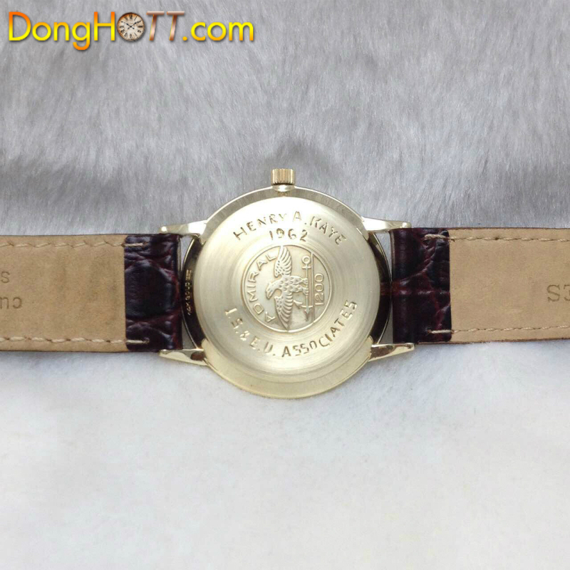 Đồng hồ cổ Longines Automatic Admiral 2 kim rưỡi vàng đúc 14k chính hãng Thuỵ Sĩ 