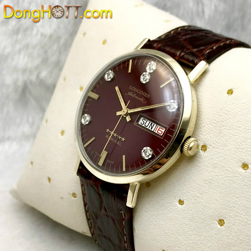 Đồng hồ cổ Longines Automatic 5 sao ADMIRAL 10K GOLD FILLED chính hãng Thuỵ Sĩ 