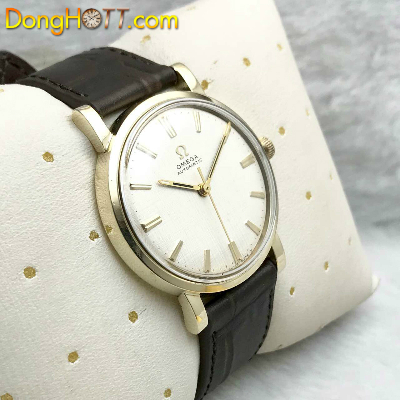 Đồng hồ cổ Omega Automatic bọc vàng toàn thân 10k GoldFille chính hãng Thuỵ Sĩ
