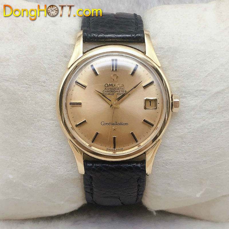 Đồng hồ cổ Omega Constellation Automatic vàng đúc đặc 18k nguyên khối chính hãng Thuỵ Sĩ
