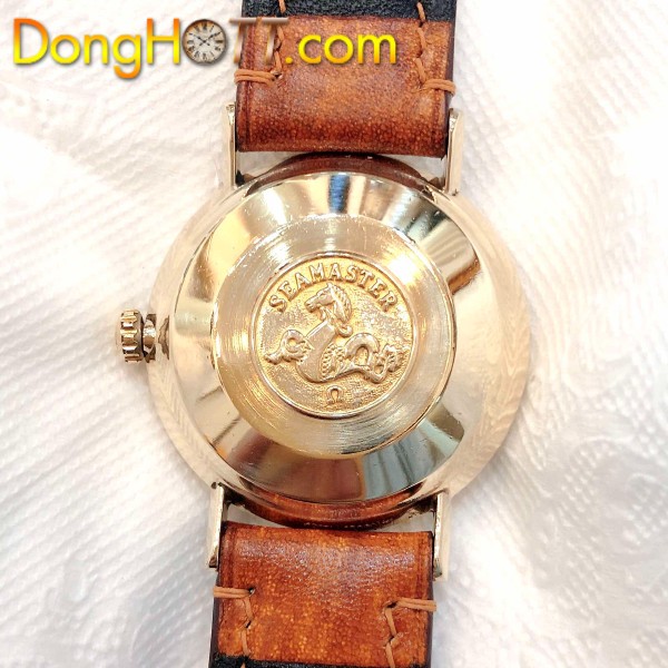 Đồng hồ cổ Omega seamaste De Ville automatic bọc vàng 14k chính hãng Thụy Sĩ