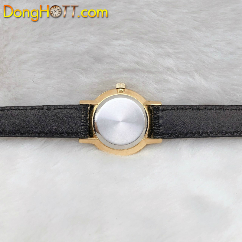 Đồng hồ cổ Omega lên dây lacke vàng 18k dành cho nữ chính hãng Thuỵ Sĩ