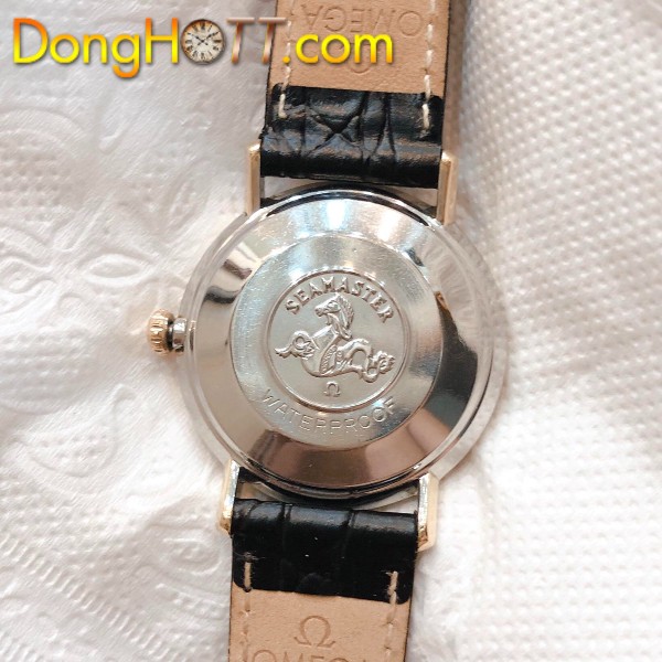 Đồng hồ cổ Omega seamaster De Ville Automatic kim đĩa đính đá chính hãng Thuỵ Sĩ 